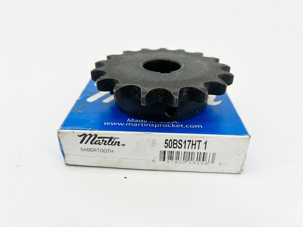 New Martin 50BS17HT1 Sabertooth Sprocket 50 Chain 17T 1" Bore