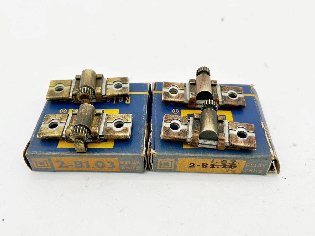 New Lot of 4 Square D B1.03 Heater Element Overload Relay