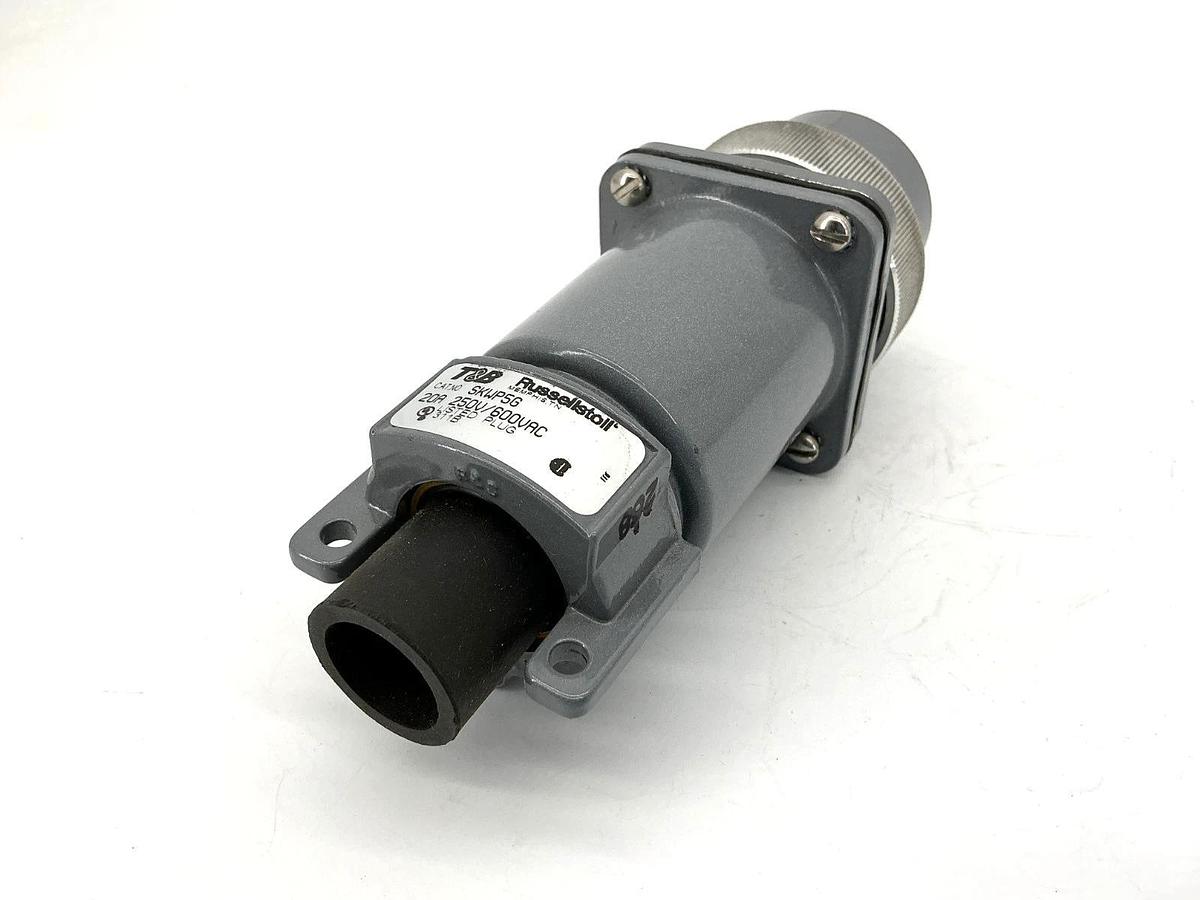 New Thomas & Betts SKWP5G Multi-Pole Watertight Plug 4-Pole 5-Pin 20A 250/600VAC
