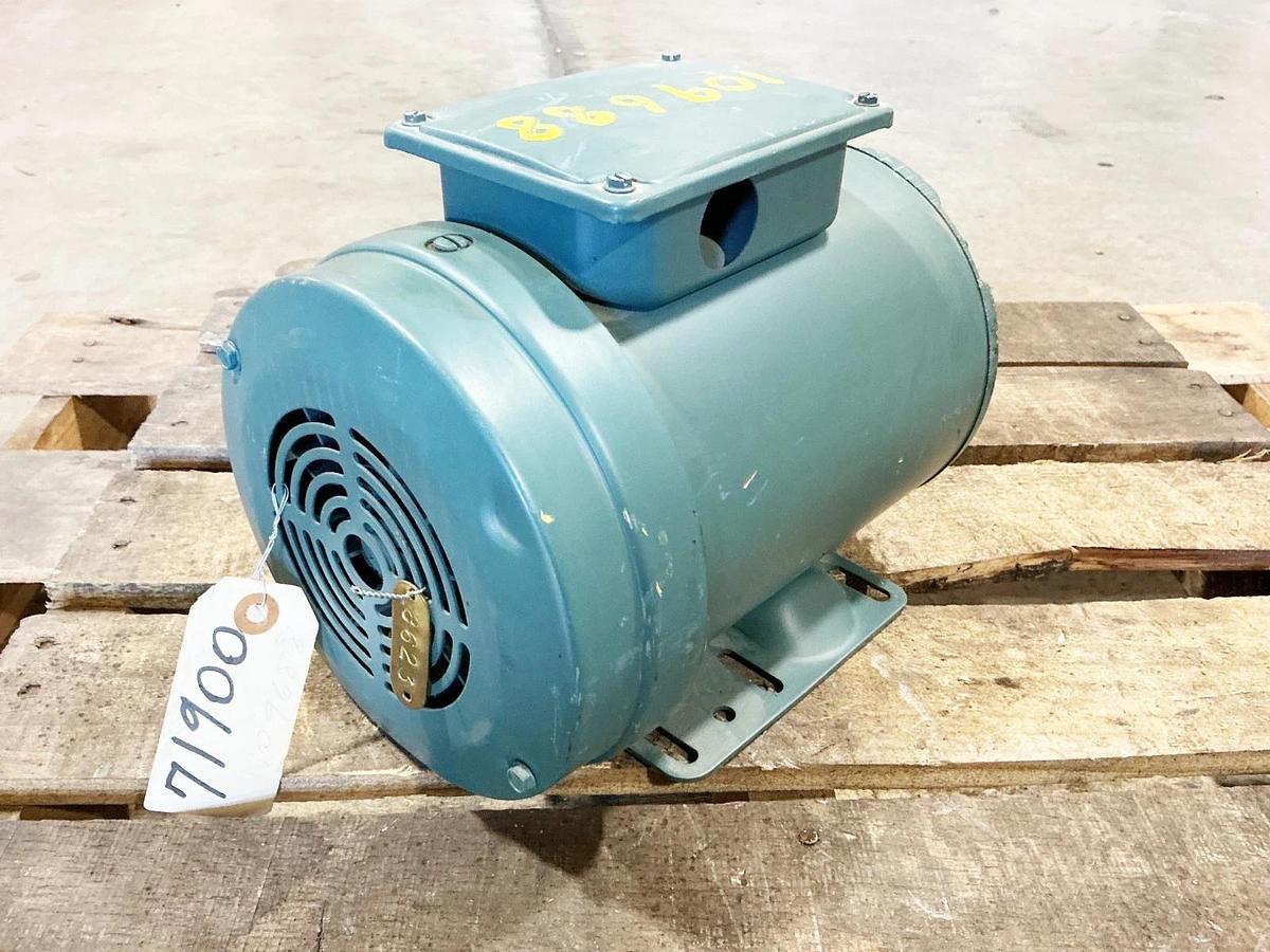 New Reliance B78C6912M-PT Electric Motor 3/4HP 575V 1140RPM FK143T Frame