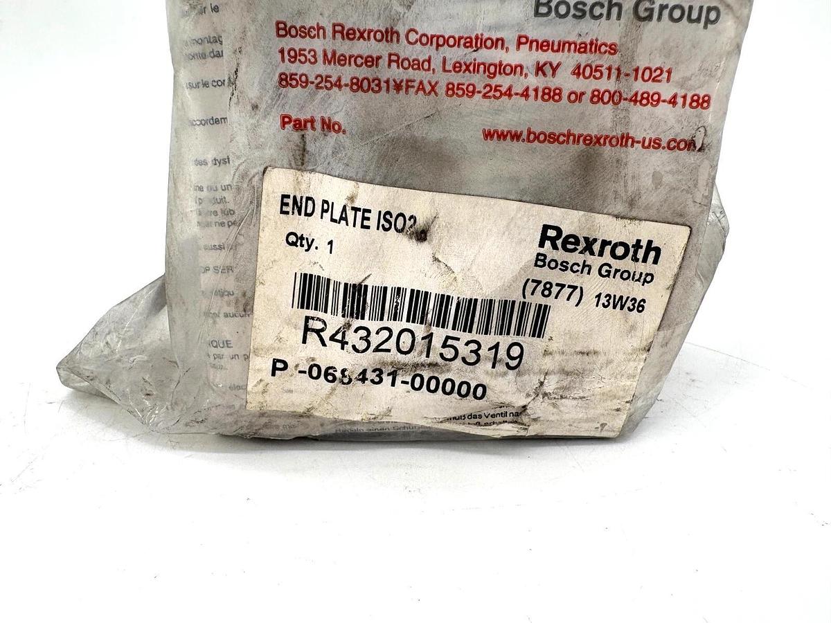 New Rexroth R432015319 1/2" NPT End Plate P-068431-00000 - factory bag