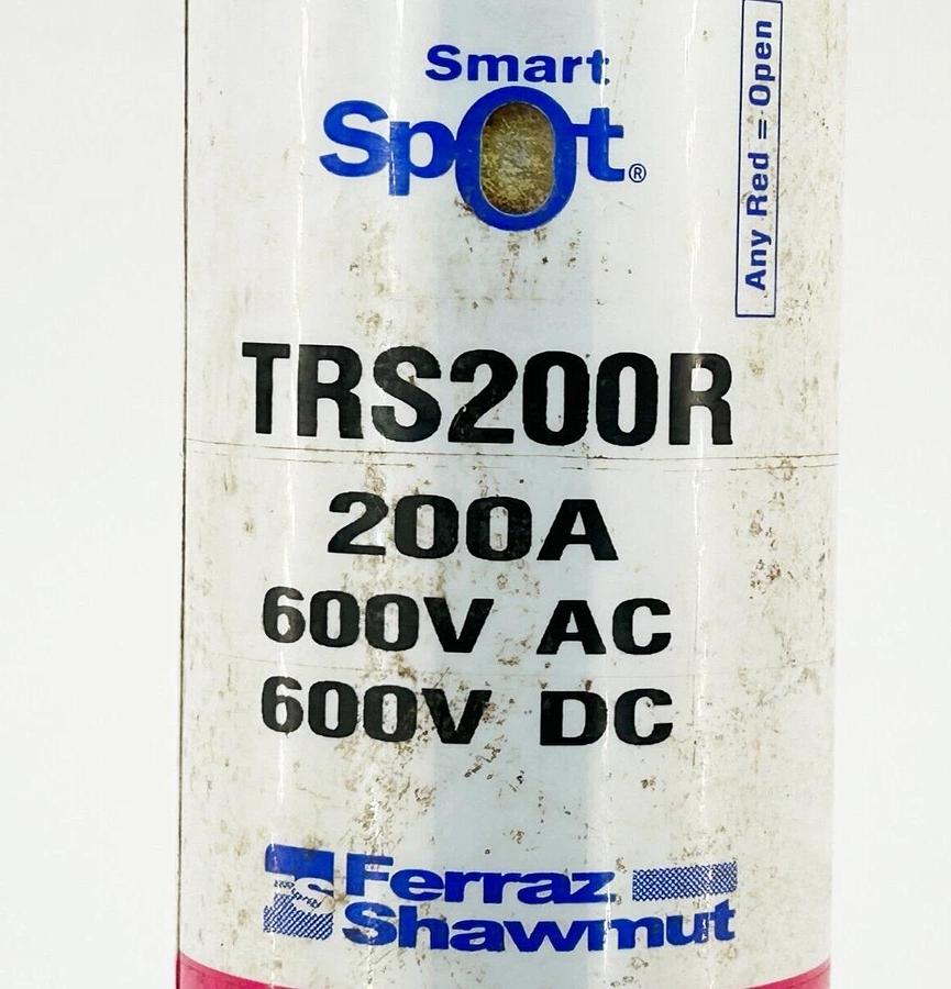 Used Ferraz Shawmut TRS200R Dual Element Time Delay Fuse 200A 600V Class RK5