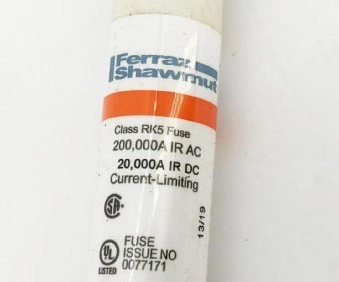 Lot of 3 New Ferraz Shawmut TRS5R Time Delay Fuses 5A 600VAC/DC