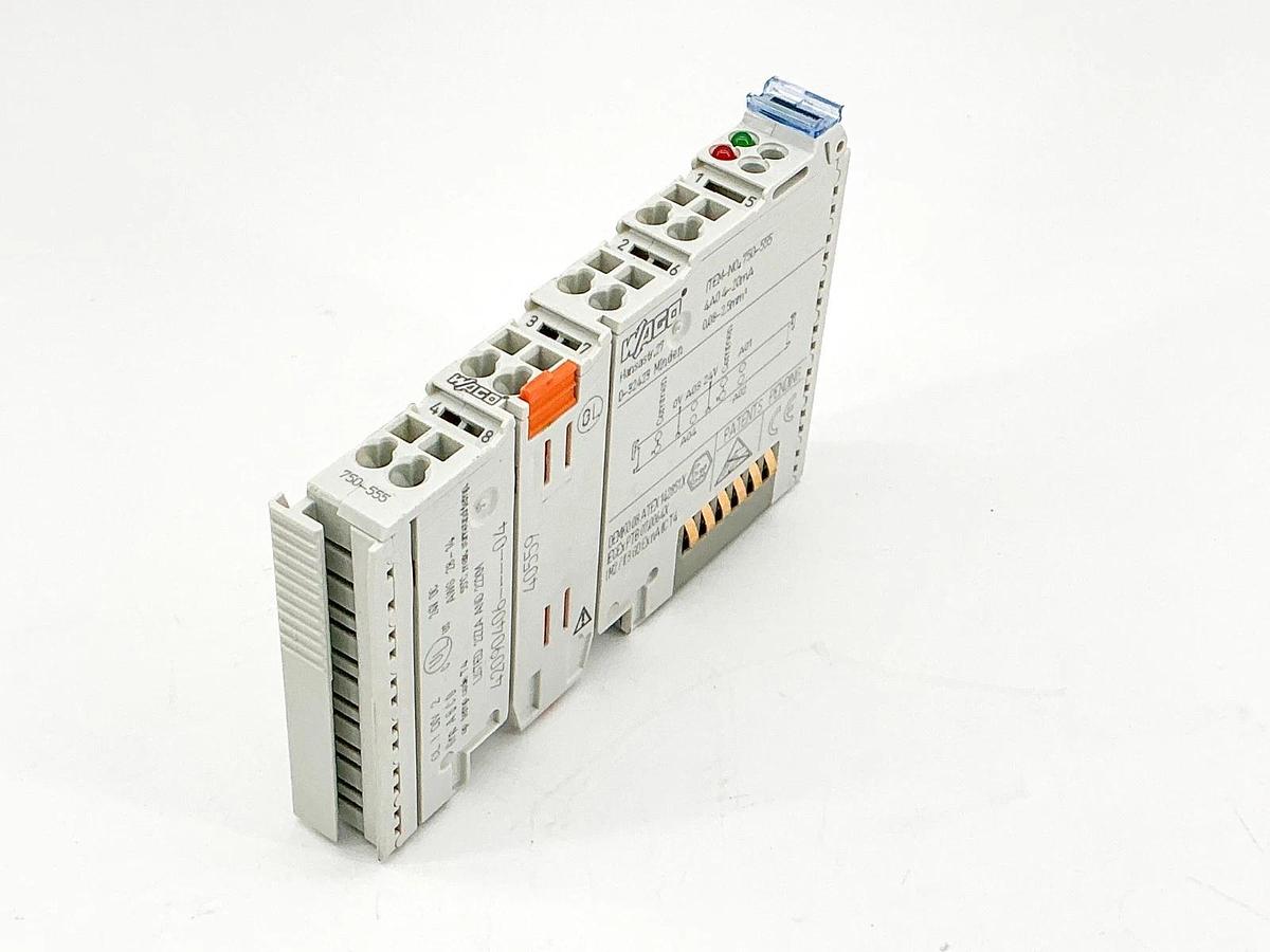 New Wago 750-555 4A0 Analog Output Module 4-20mA 24V D-32423 - No Box