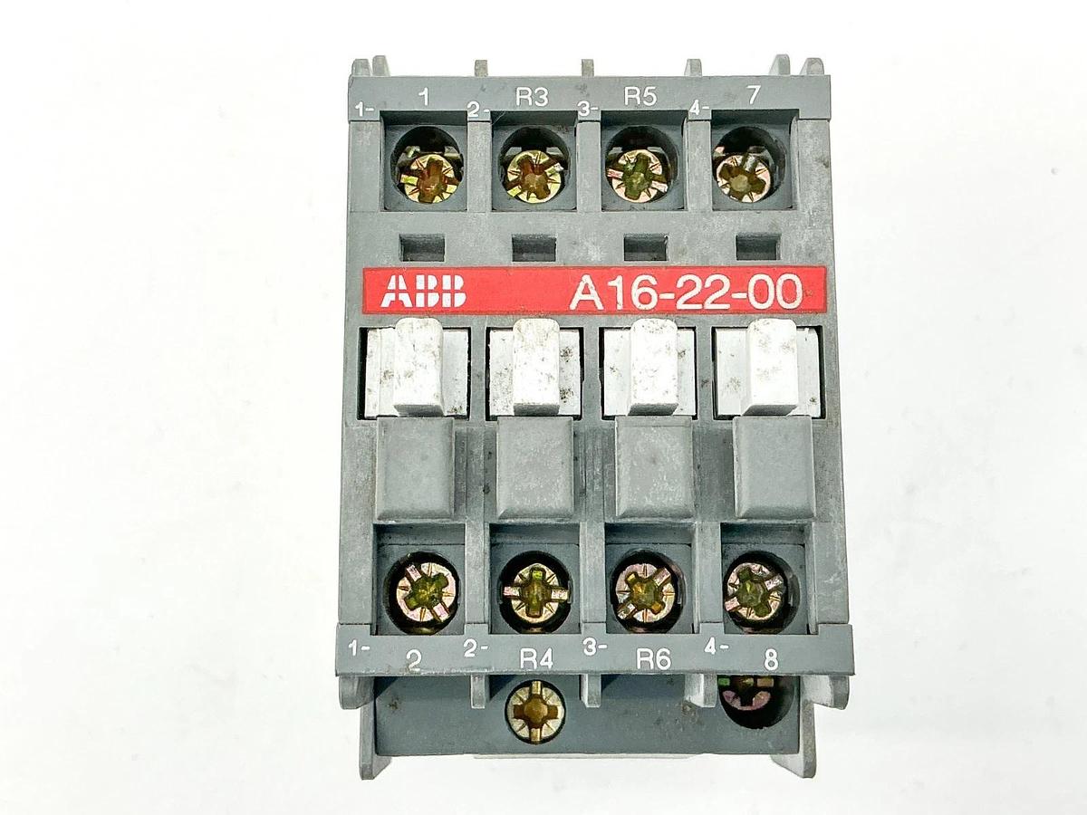Used ABB A16-22-00-84 Contactor 110/120V Coil 4P