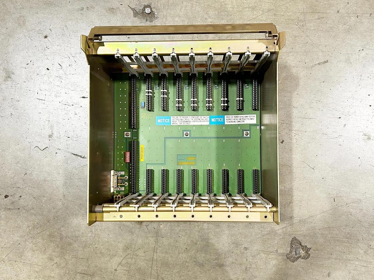 Used Allen Bradley 1771-A2B I/O Chassis Assembly PLC 5 8 Slot 16A 5VDC