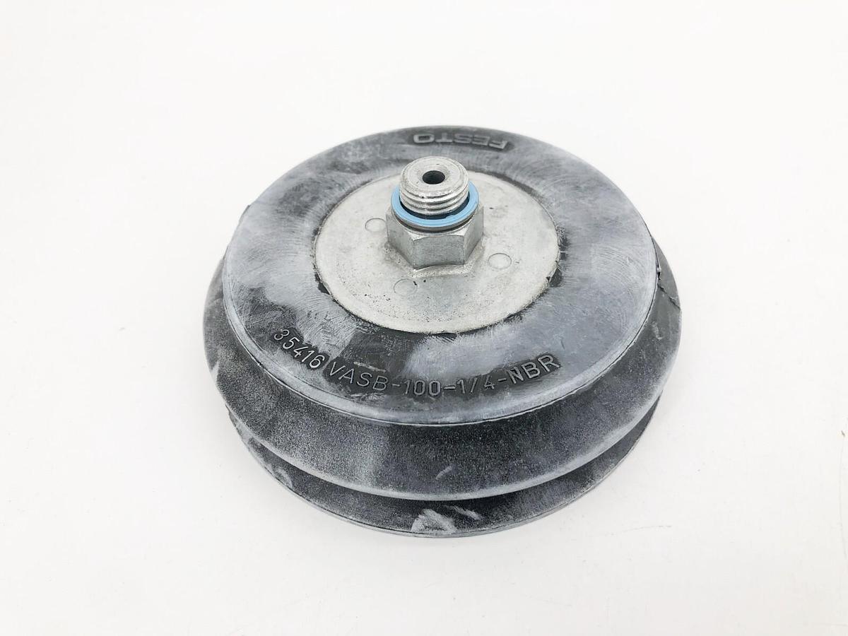 New Festo VASB-100-1/4-NBR Suction Cup 4mm Nominal 100mm Diameter 35416 - No Box