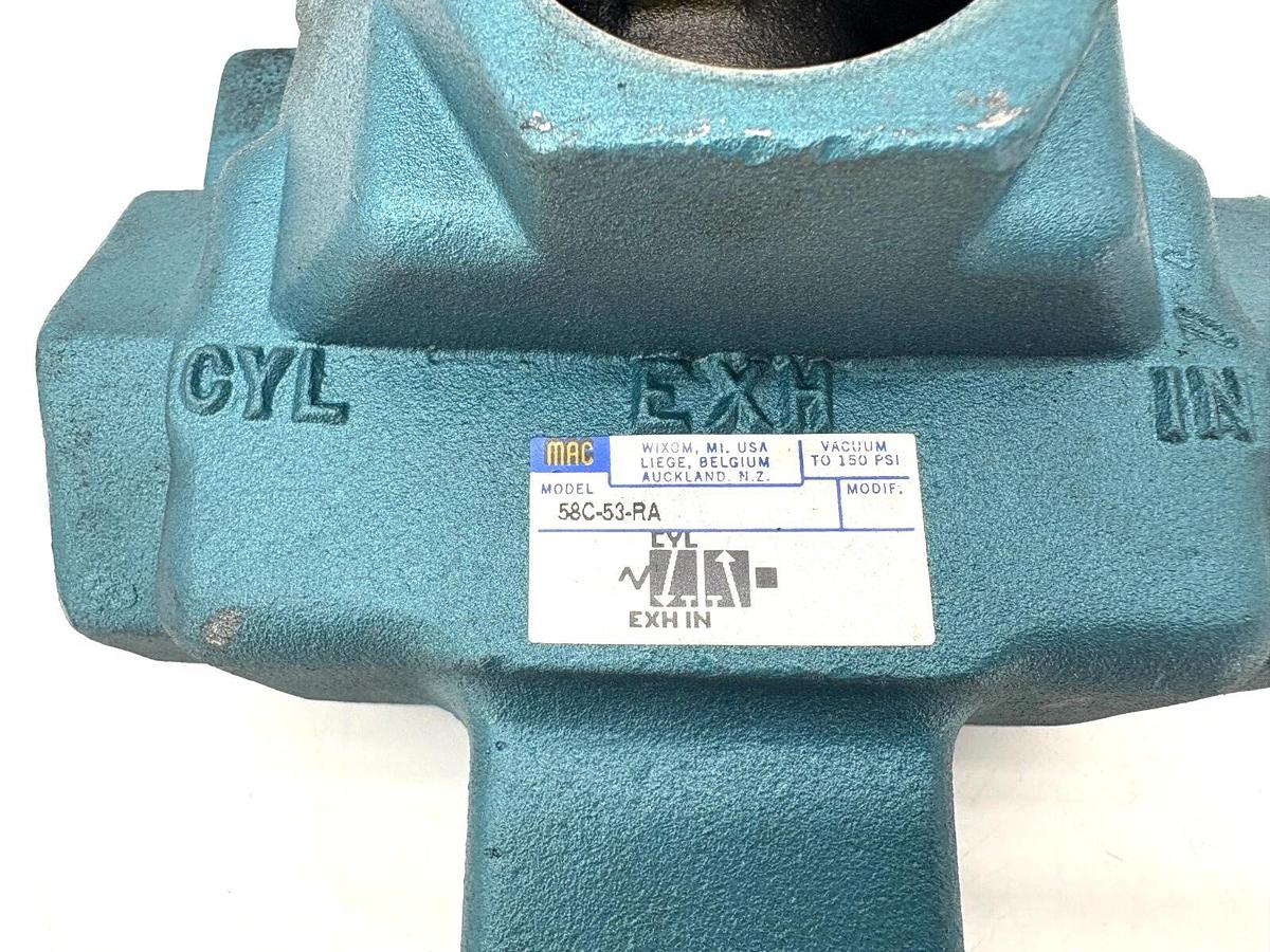 New MAC Valves 58C-53-RA 3-Way Spool Valve - No Box