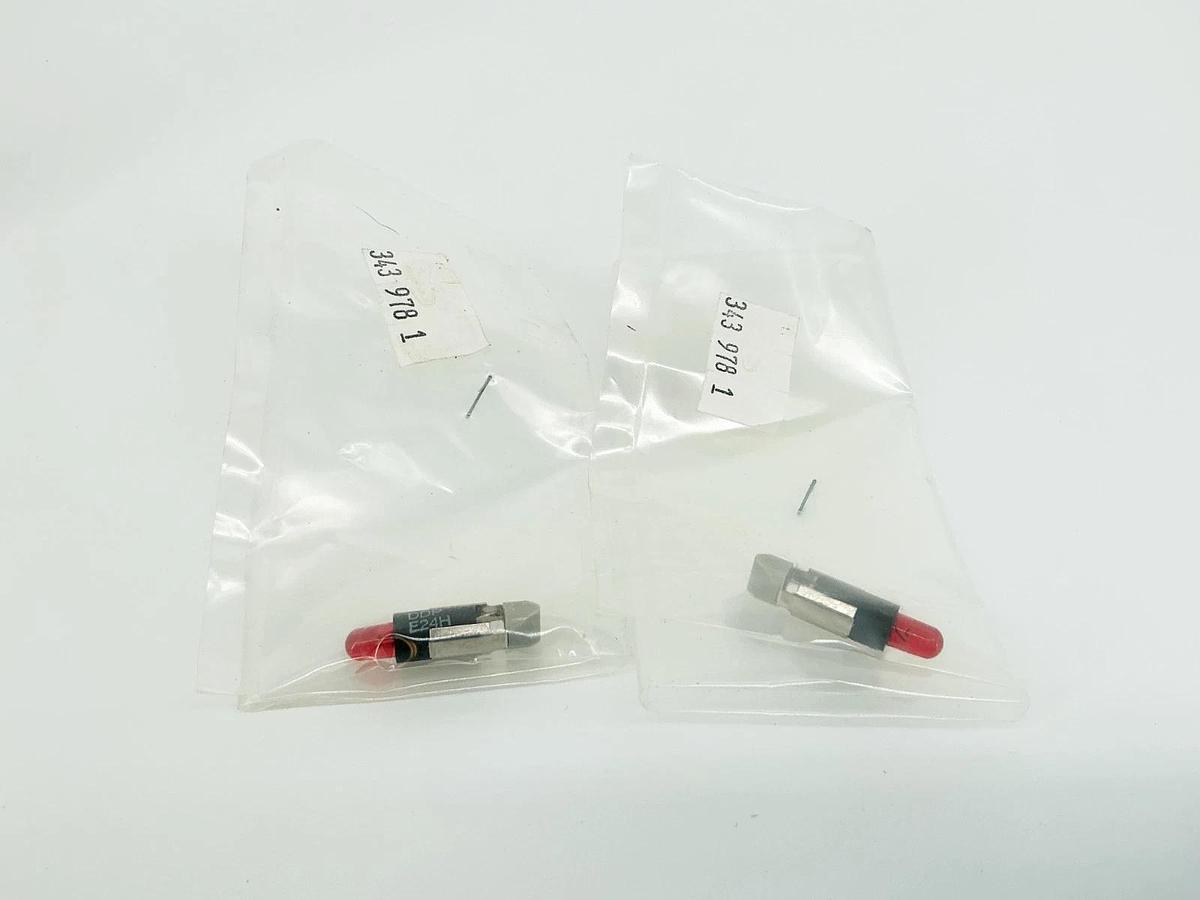 New Lot of 2 Asco 343978-001 Lamp LED Slide Base Red 104761