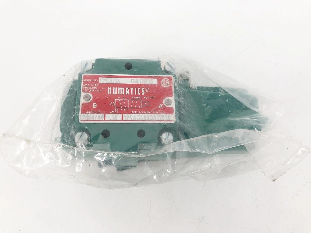 New Numatics 12SAD4 OA11B30 Pneumatic Solenoid MK10 120V .16A 12SAD400OA11B30