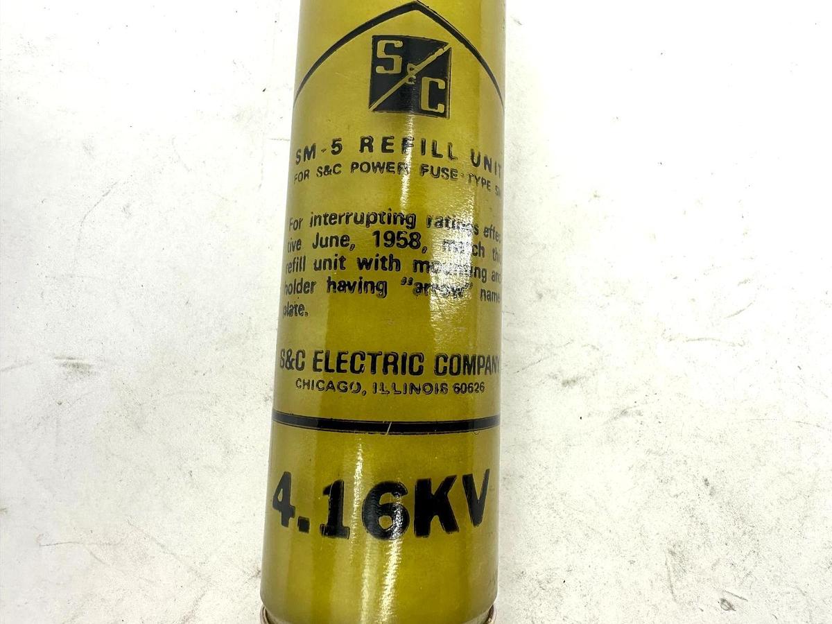 New S&C Electric 130250R4 SM-5 Fuse Refill Unit 4.16KV AMP 150E