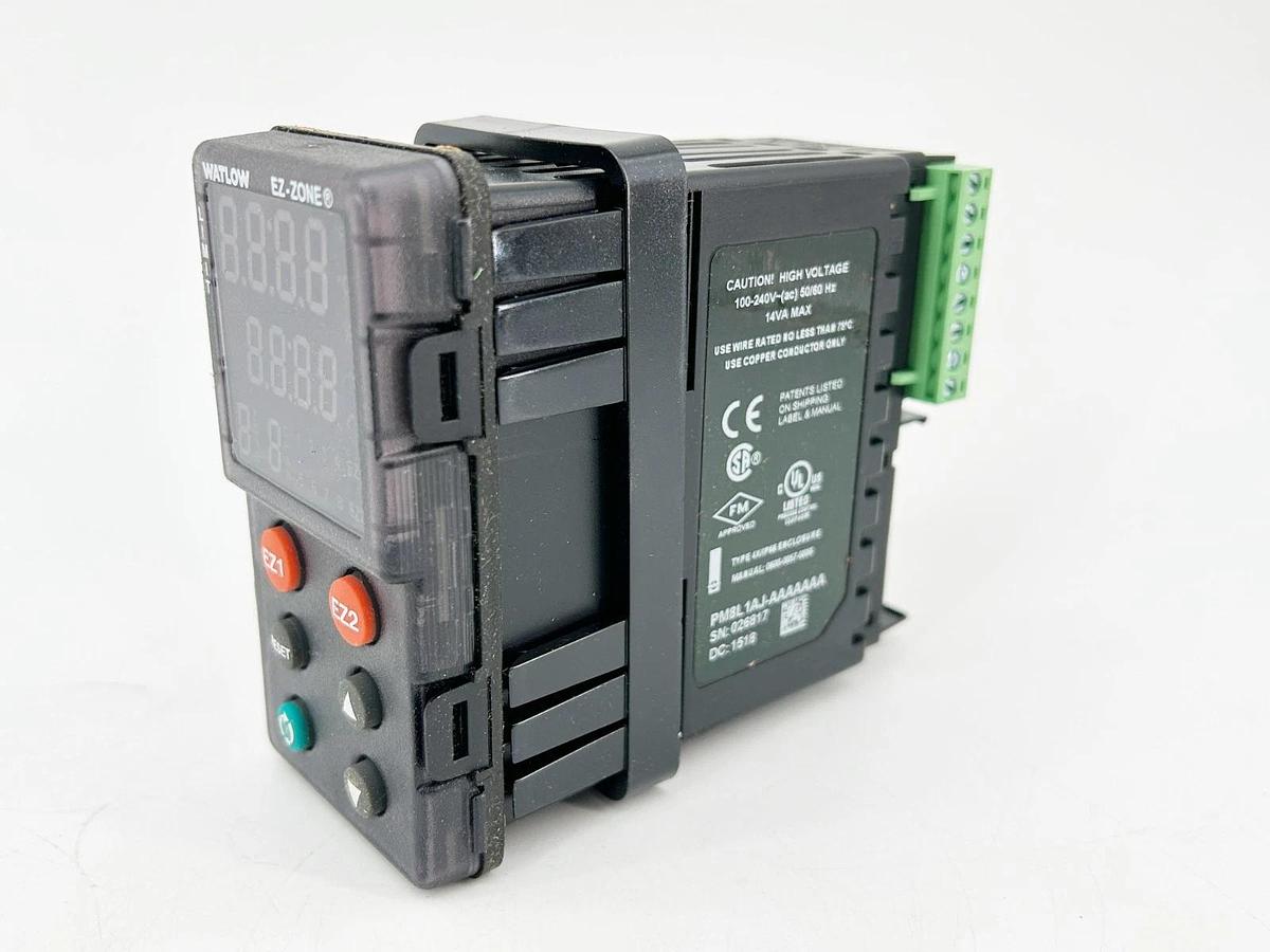 New Watlow PM8L1AJ-AAAAAAA Multi-Function Controller 240V Red/Green Display