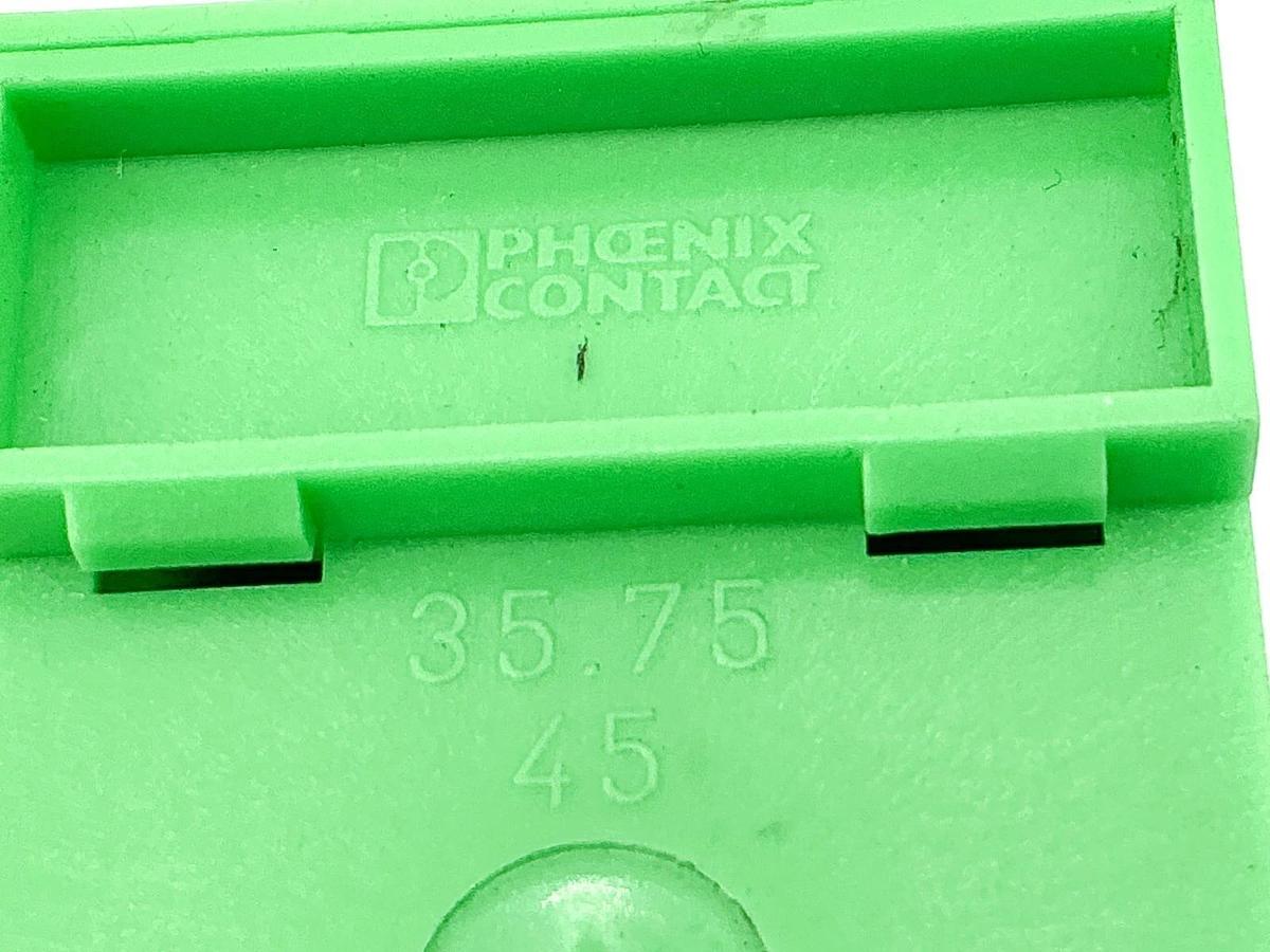 New Lot of 2 Phoenix Contact 35.75.45 Terminal Block - No Box