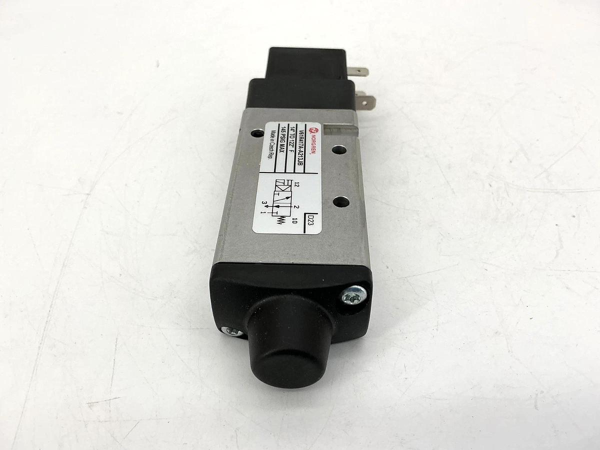 New Norgren V61R417A-A213JB Solenoid Valve 3/2NC 14-122°F 145PSI Coil-24V No Box