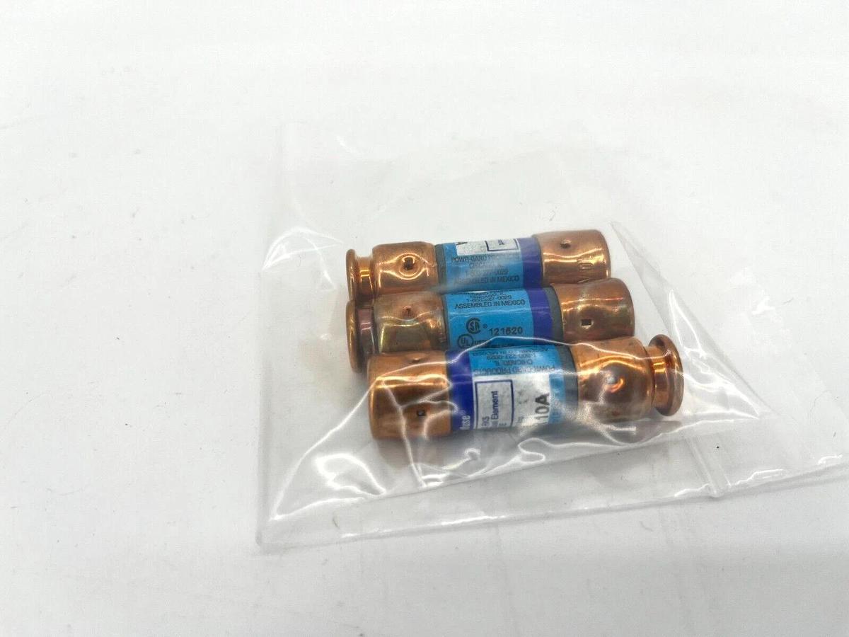 Lot of 3 New Littelfuse FLNR10A Class RK5 Fuses 10A 250VAC FLNR010