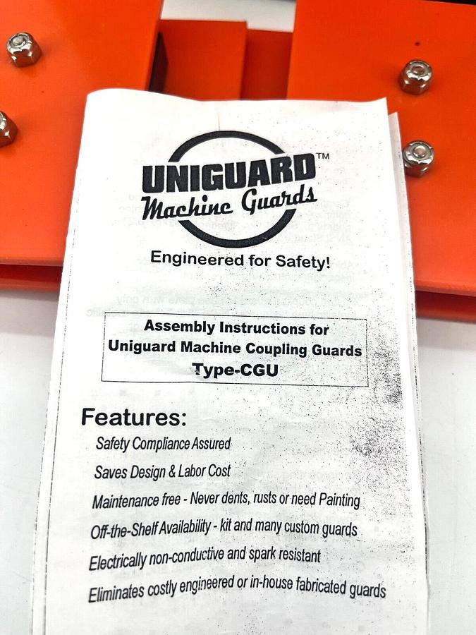 New Uniguard CGU-12 Coupling Guard Kit 12" Length x 12" Width x 16" Height