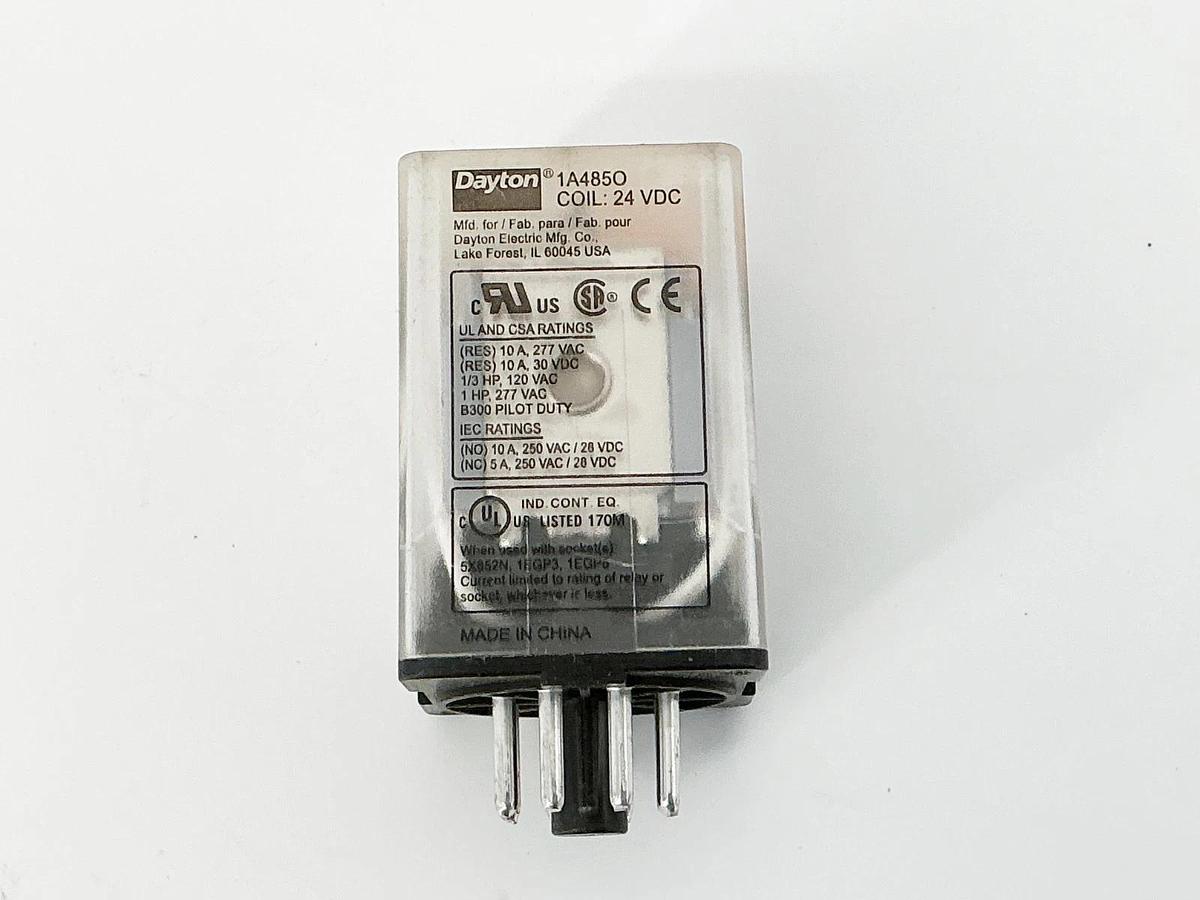 New Dayton 1A485O Relay Coil 24VDC 10A - No Box