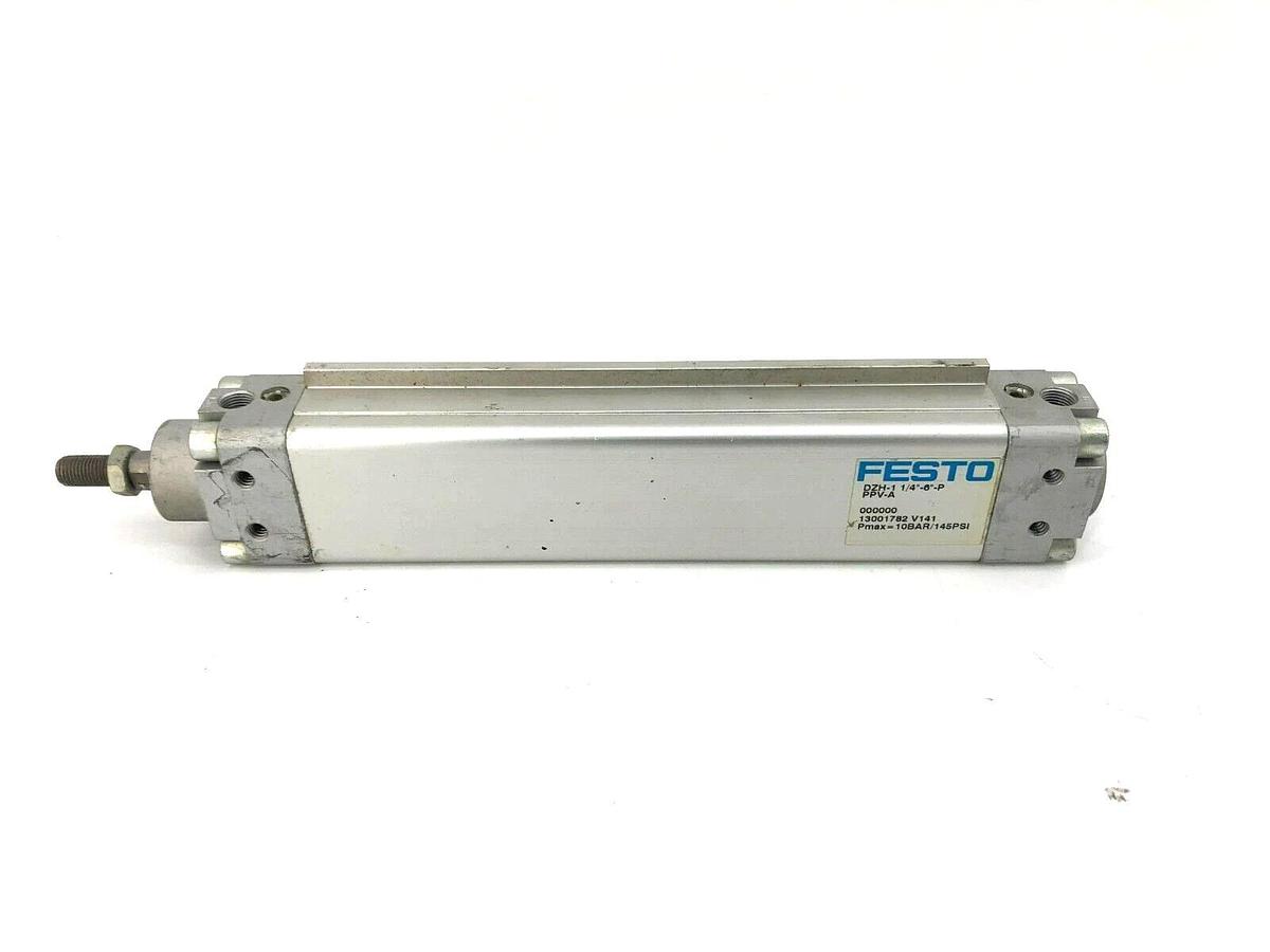 Used Festo DZH-1 1/4"-6"-P PPV-A Pneumatic Cylinder