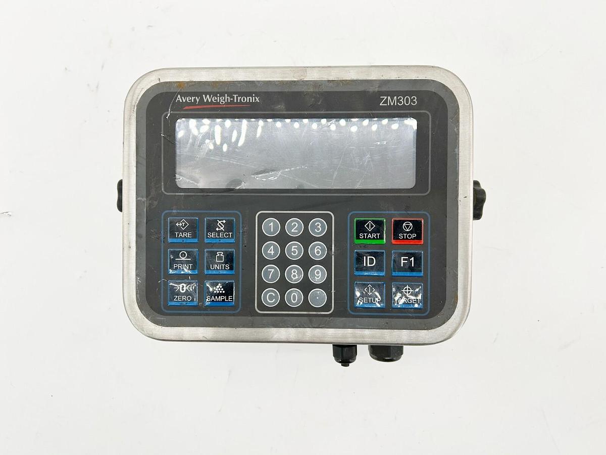 Used Avery Weigh-Tronix ZM303-SD1 Weight Indicator Multi-Function LCD Display 240V