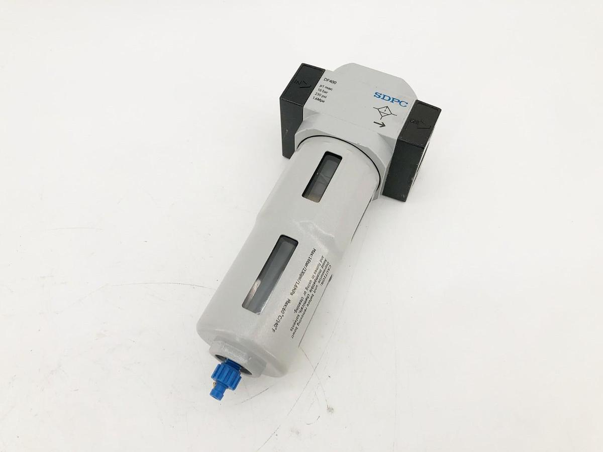 New SDPC DF400-04 Drain Filter 3/4" 22-174psi 230psi Max - No Box
