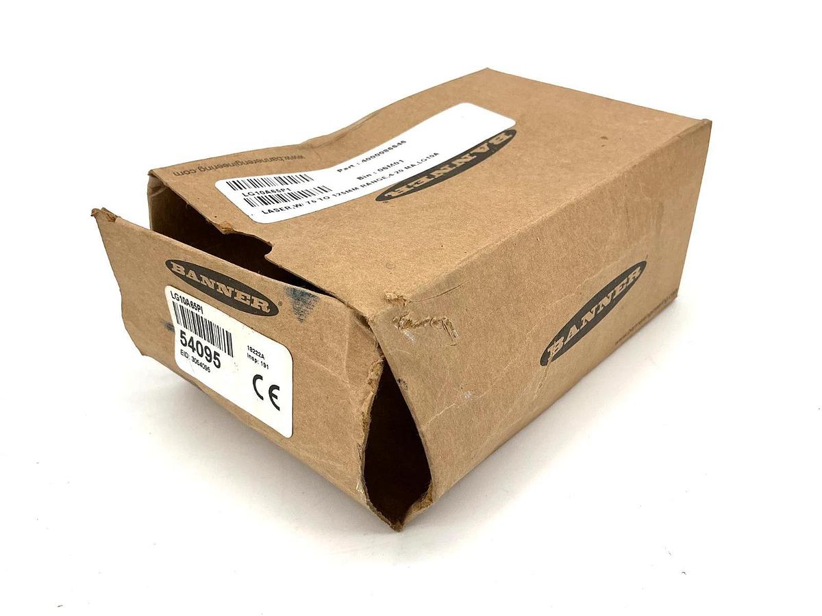 New Banner Engineering LG10A65PI Laser Gauging Sensor S: 75-125mm 8-Wire 54095