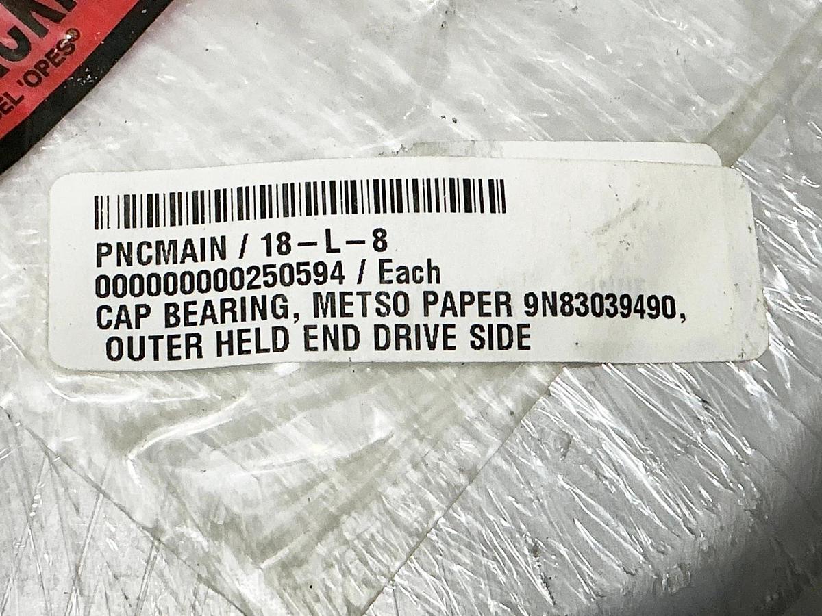 New Metso Paper 9N83039490 End Drive side Outer Held Bearing Cap - No Box