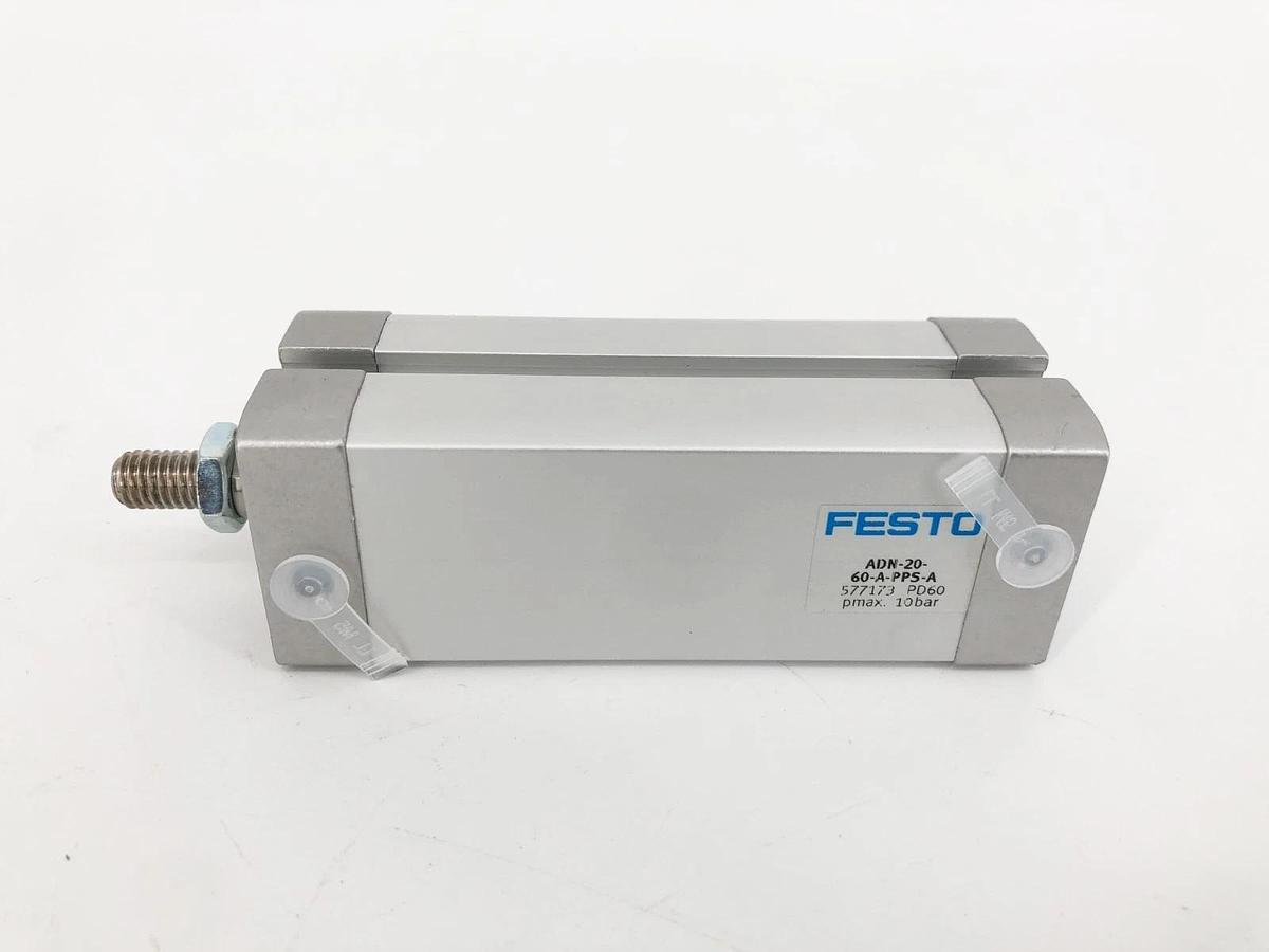 New Festo ADN-20-60-A-PPS-A Cylinder 20mm Bore 60mm Stroke 577173 - No Box