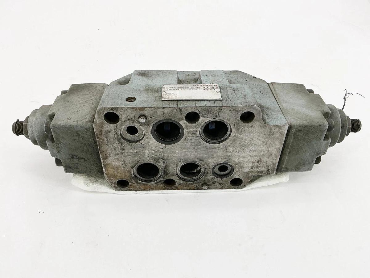 Used Rexroth 4WE6D51/OFAW120-60NDL/5V Hydraulic Valve Base H-4WEH25HD50/OF6ANETDL/10/