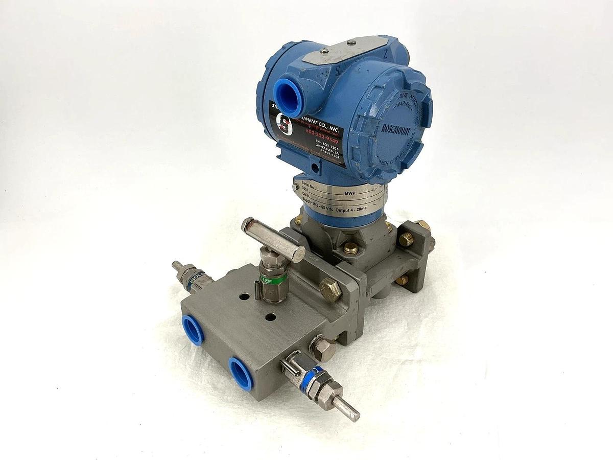 Used Rosemount 3051CD2A02A1AS5B3 Pressure Transmitter 3626PSI 10.5-55VDC