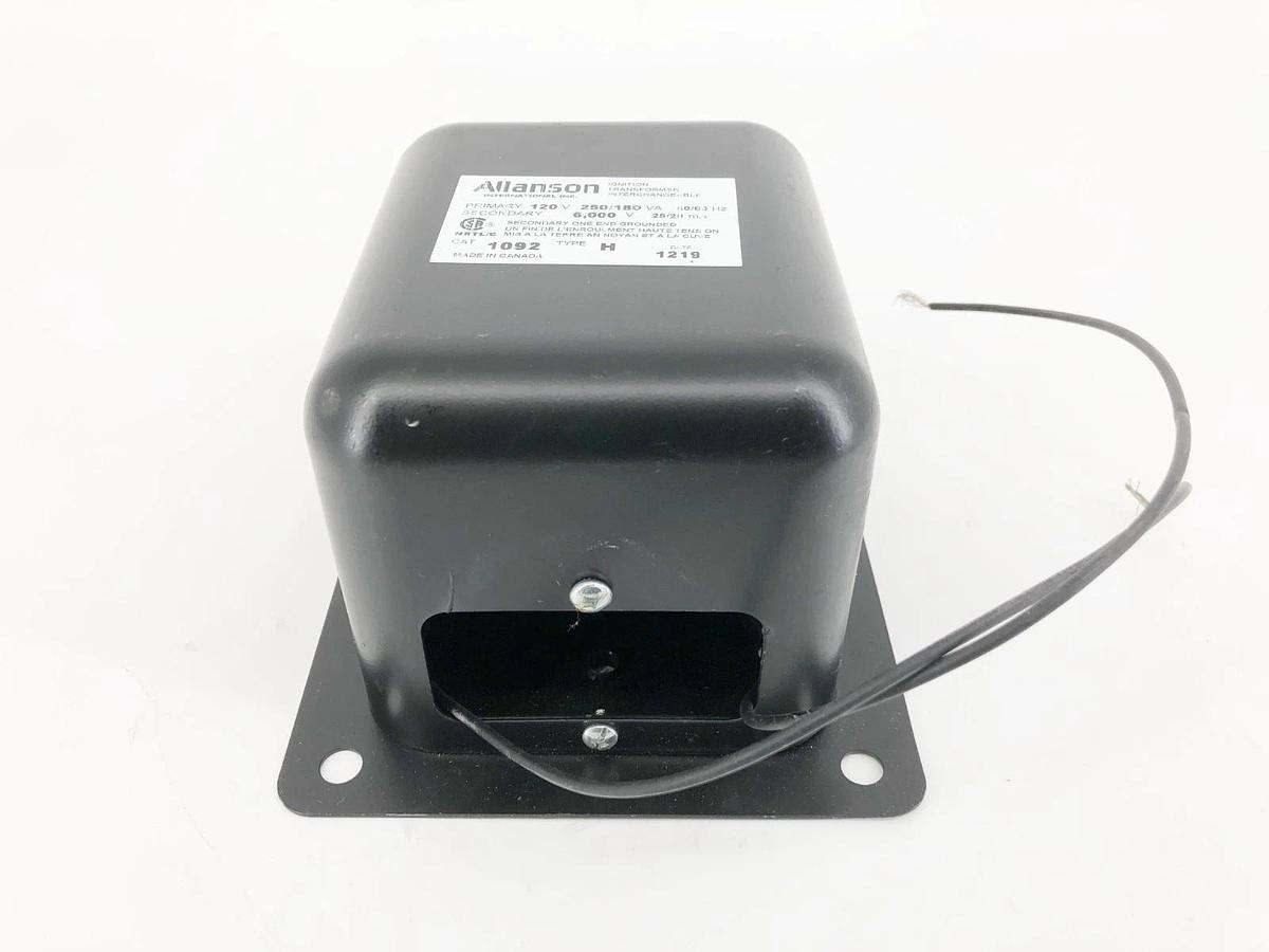 New Allanson 1092-H Ignition Transformer Prim. 120V 250/180VA Sec. 6000V No Box