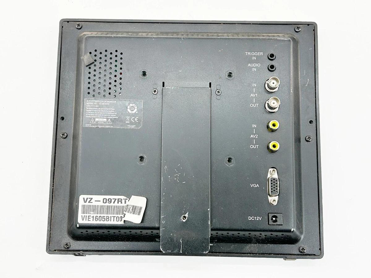Used ViewZ VZ-097RTC 9.7" TFT LED Color Monitor 12V 1.6A