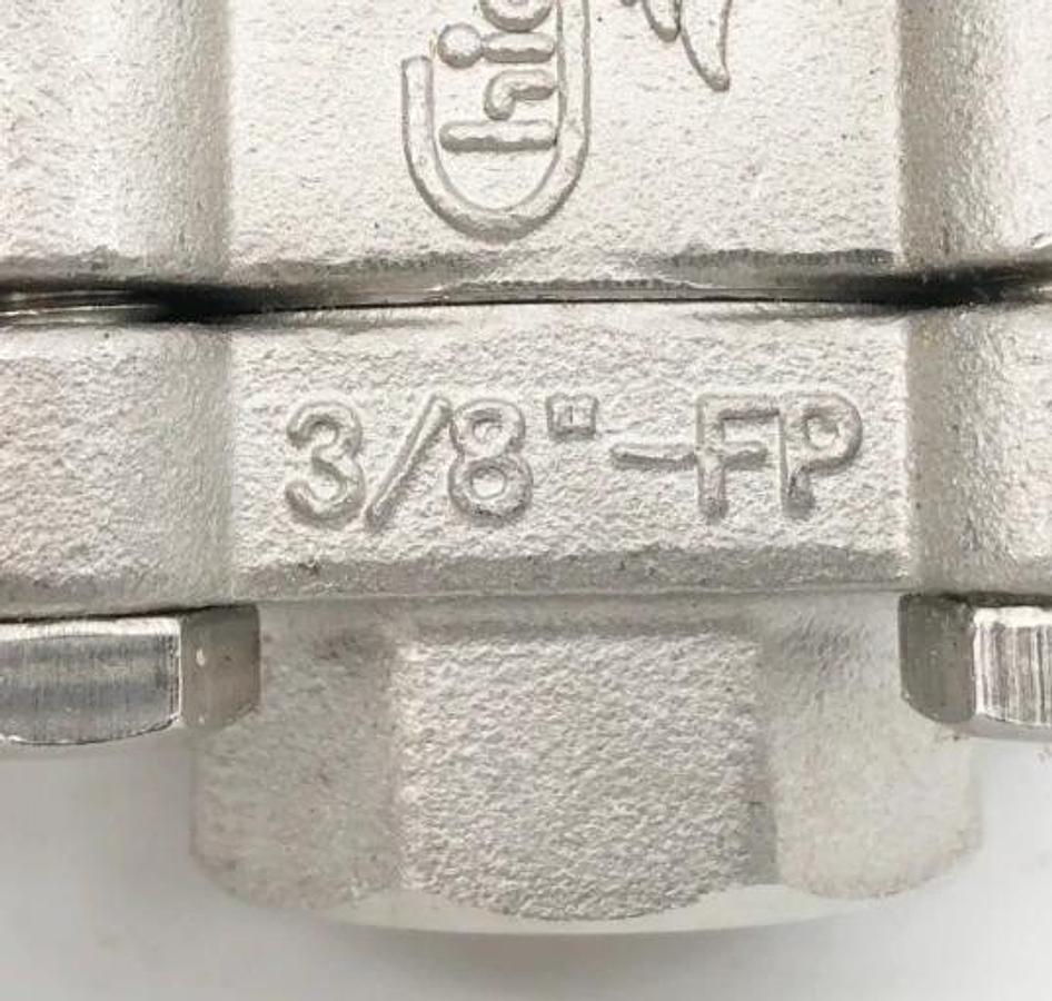 New Chicago Valve 796666RMXSW004 Ball Valve CF8M 3/8" 1920psi - No Box