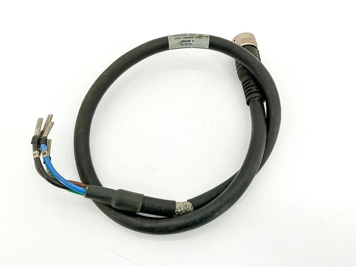 Used Allen Bradley 2090-UXNPAMP-10S01 4 Pin 4 Wire Plug Connector 3'