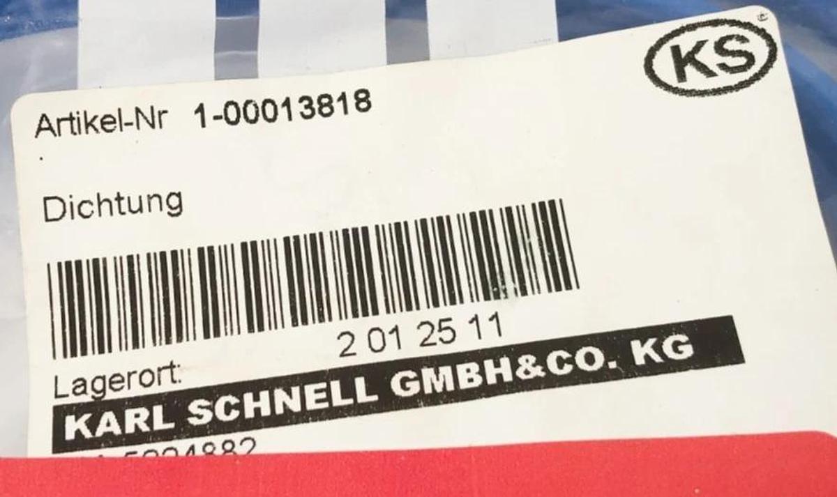 Lot of 5 New Karl Schnell 1-00013818 Seals
