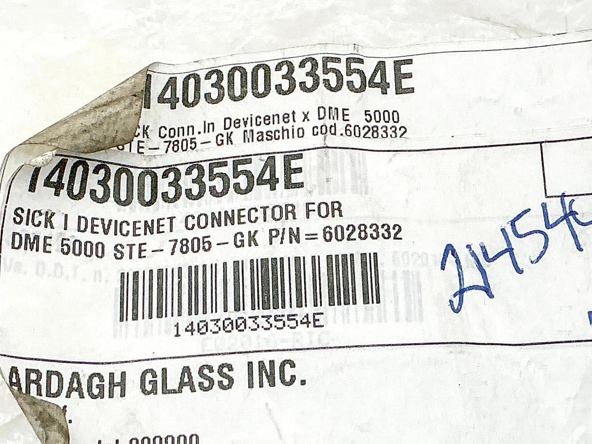 New Sick 6028332 Devicenet Connector for DME STE-7805-GK