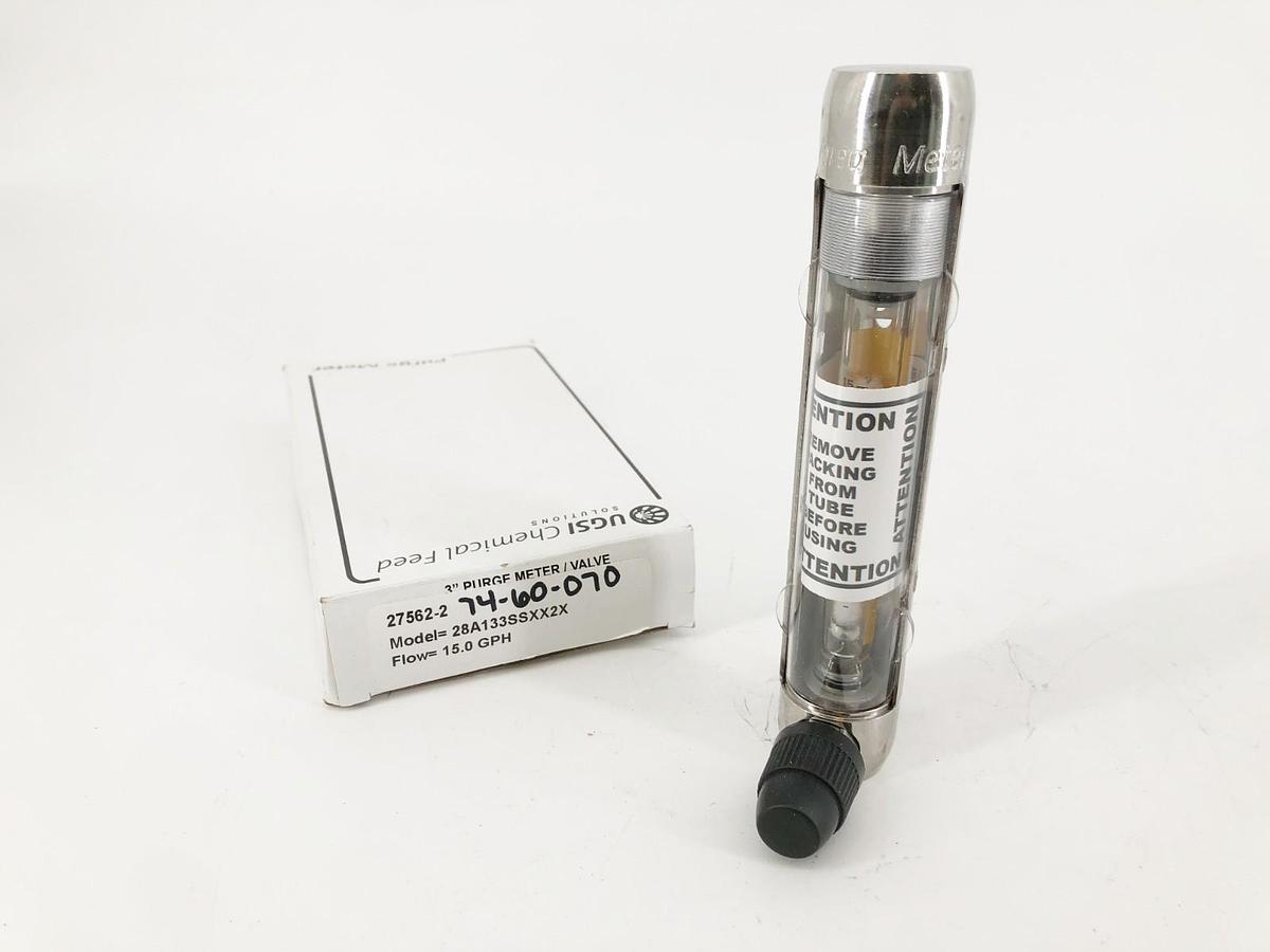 New UGSI 28A133SSXX2X Purge Meter Valve 3" 15.0 GPH 27562-2
