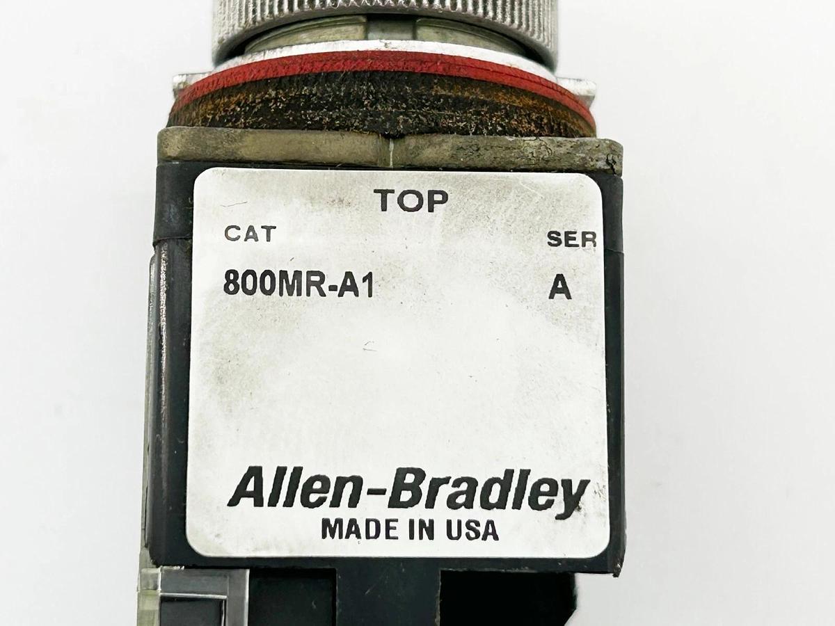 Used Lot of 3 Allen Bradley 800MR-P16S 800MR-B6 800MR-A1 800MR Series Pushbuttons