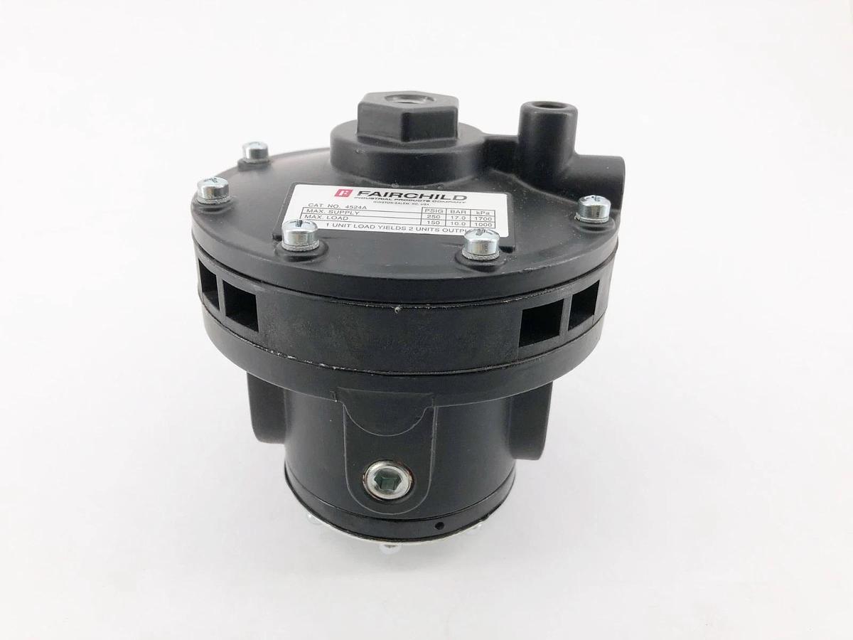 New Fairchild 4524A Pneumatic Volume Booster 250psi Supply 150psi Load
