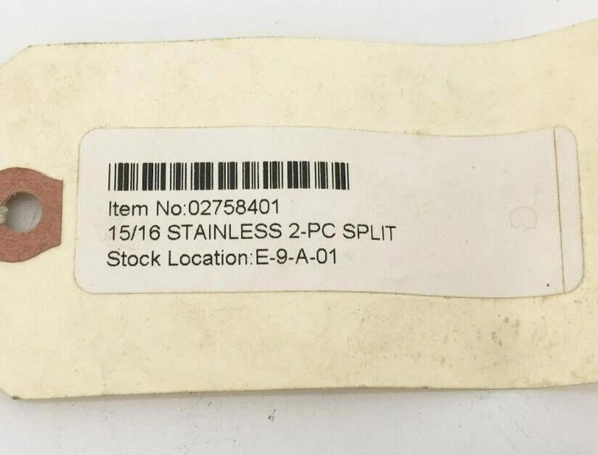 New Climax 2C-093-S Two-Piece Split Clamp Collar Stainless Steel 15/16" ID
