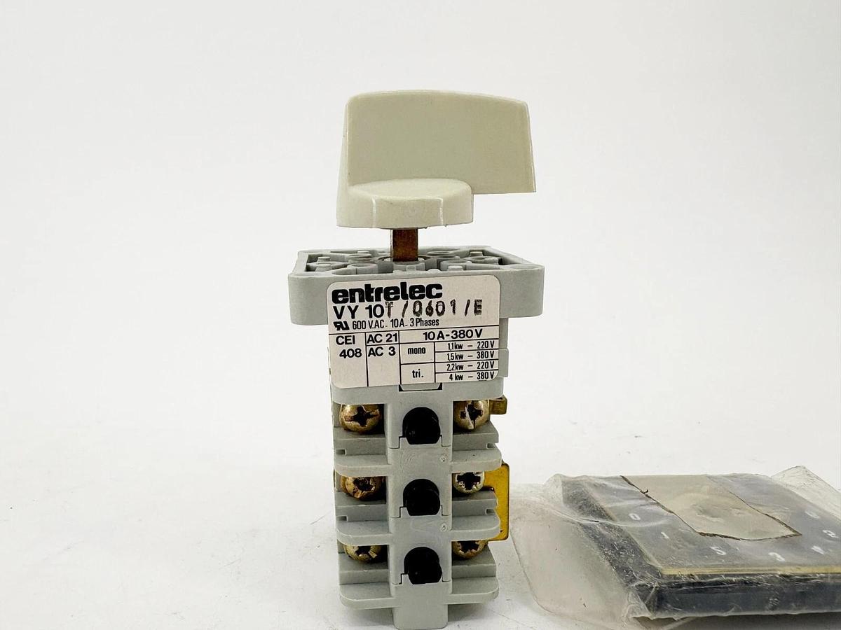 New Entrelec VY10T/0601/E Rotary Switch 7-Position Maintained VY10T-0601-E