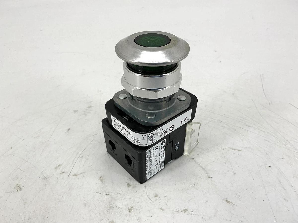 New Allen Bradley 800T-FXQH2GA7 Ser U Push-Pull Device 2Pos Green LED 12-130V