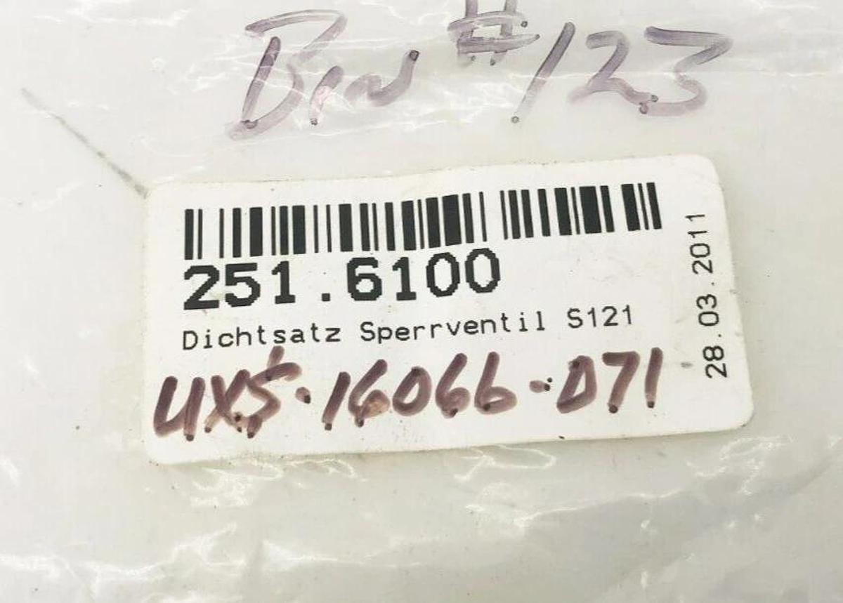 New 251-6100 Control Valve Gasket Set S121 Buhler UXS-16066-071