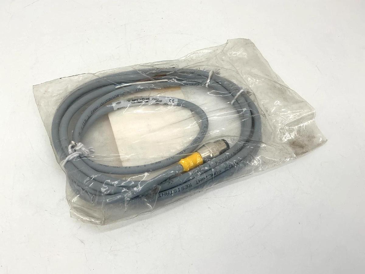 Lot of 2 New Turck RS-4.4T-2 Euro Fast Cordset 4-Pin 4-Wire U2097