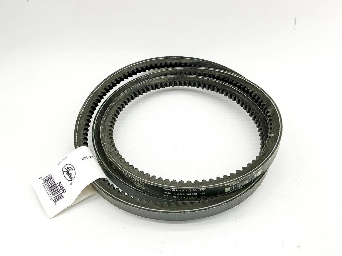 Lot of 2 New Gates 5VX840 Super HC Cogged V-Belts 84"L 16mm Width - No Box