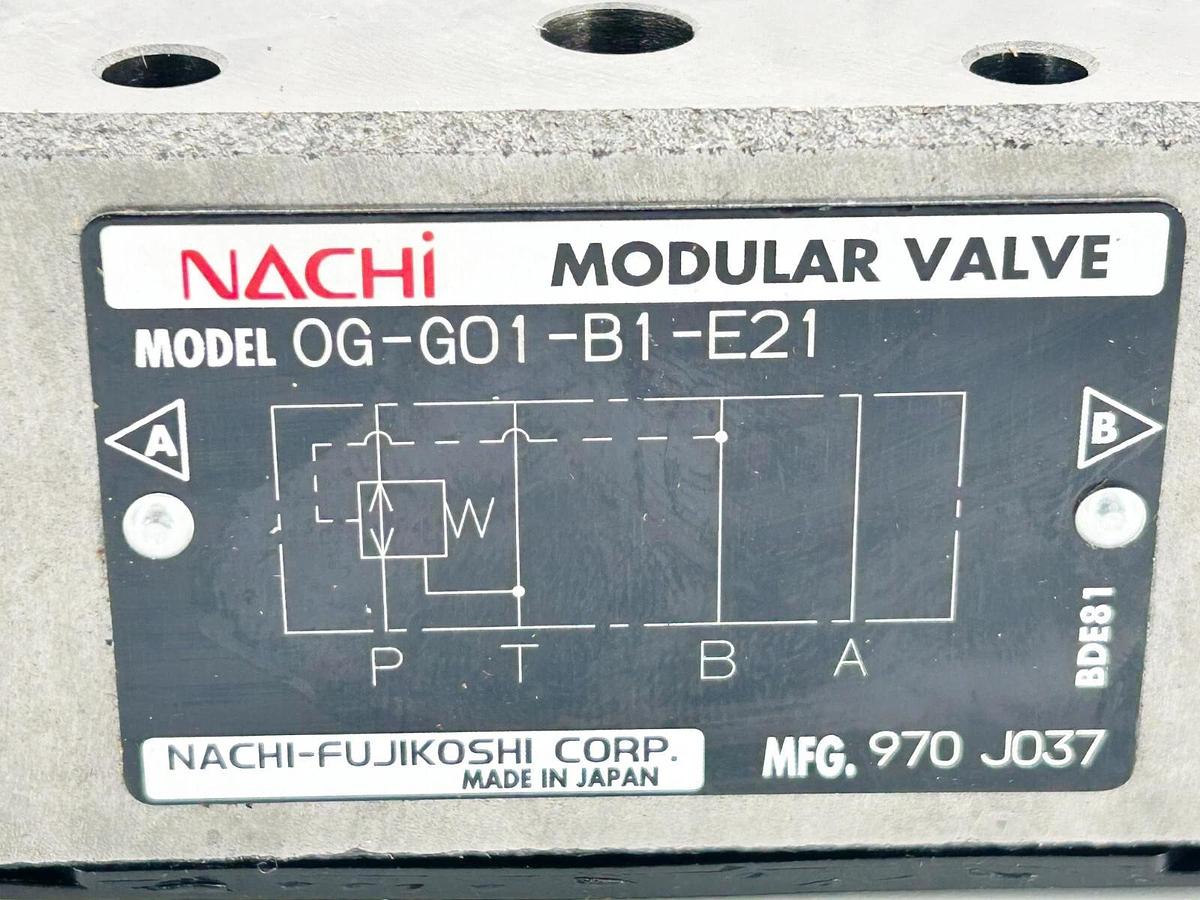 New Nachi OG-G01-B1-E21 Modular Valve