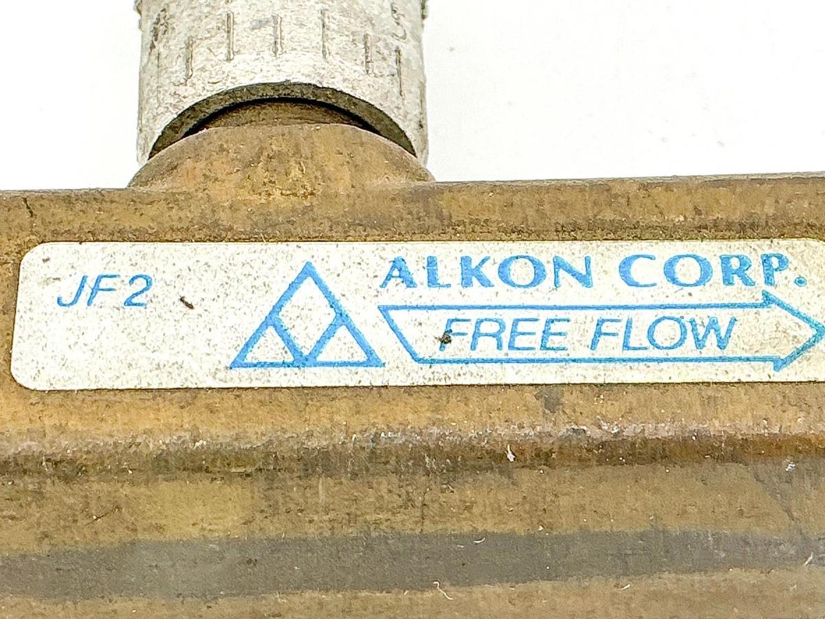 Used Alkon JF2 Flow Control Valve 1/4" Brass
