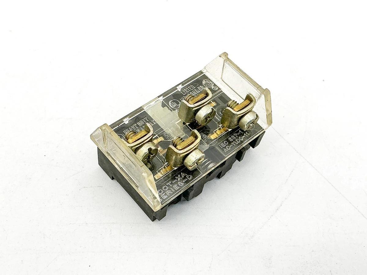New Lot of 4 Allen Bradley 800T-XA Contact Block Ser.D - No Box