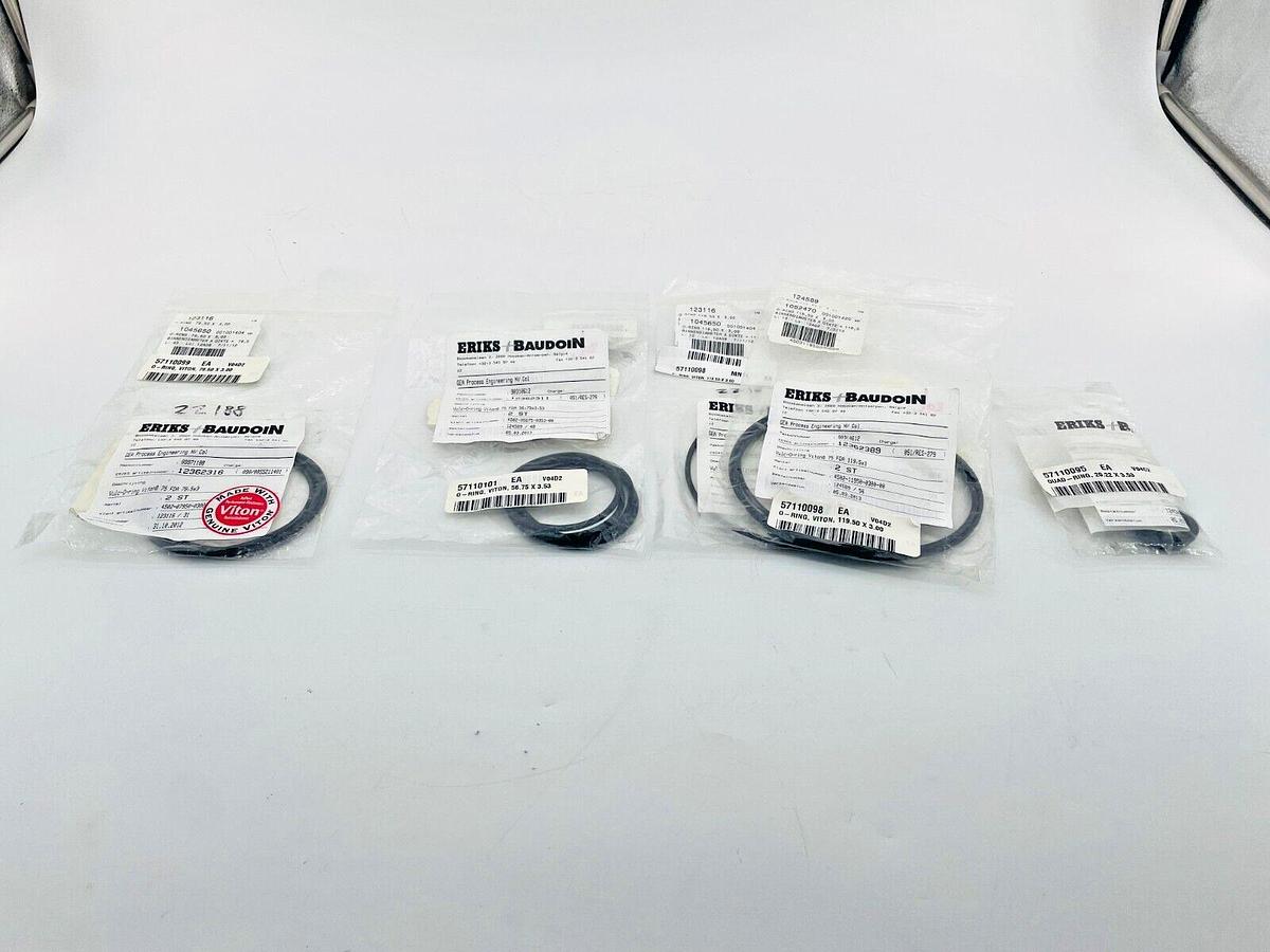Lot of 13 New Eriks + Baudoin Viton O-Rings 12362389 12362311 12362316 12362424