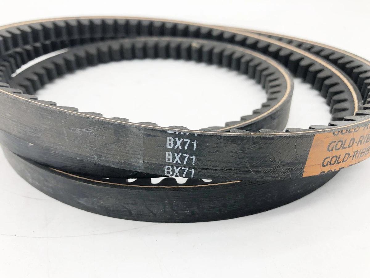 New Timken BX71 Gold-Ribbon Cogged V-Belt 21/32" x 74" - No Box