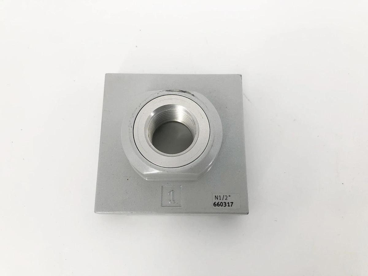 Lot of 2 New Festo 660317 Endplates N1/2" - No Box